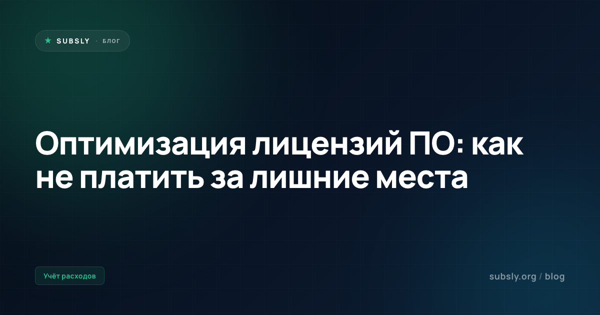 Оптимизация лицензий ПО: как не платить за лишние места